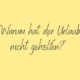 Urlaub allein löst nicht jede Erschöpfung.